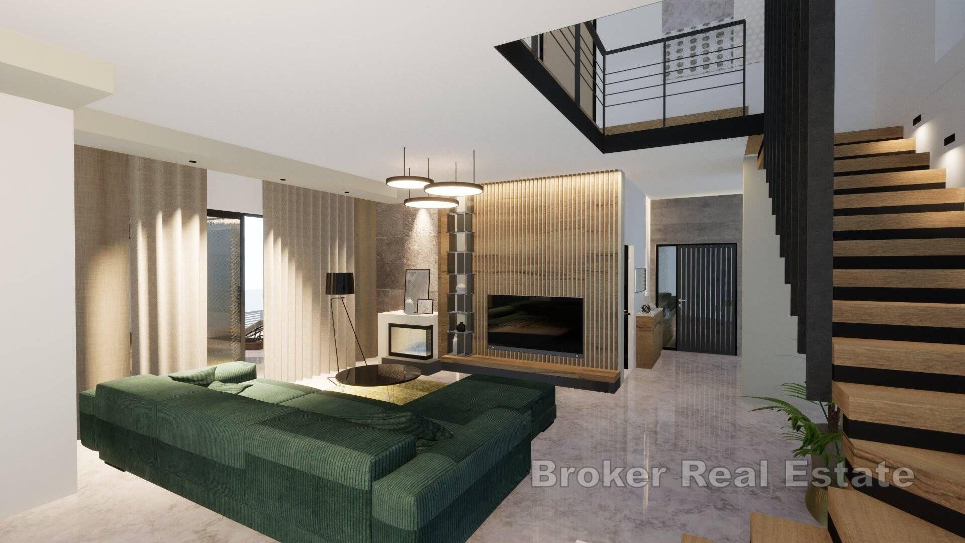 Modern villa med havsutsikt
