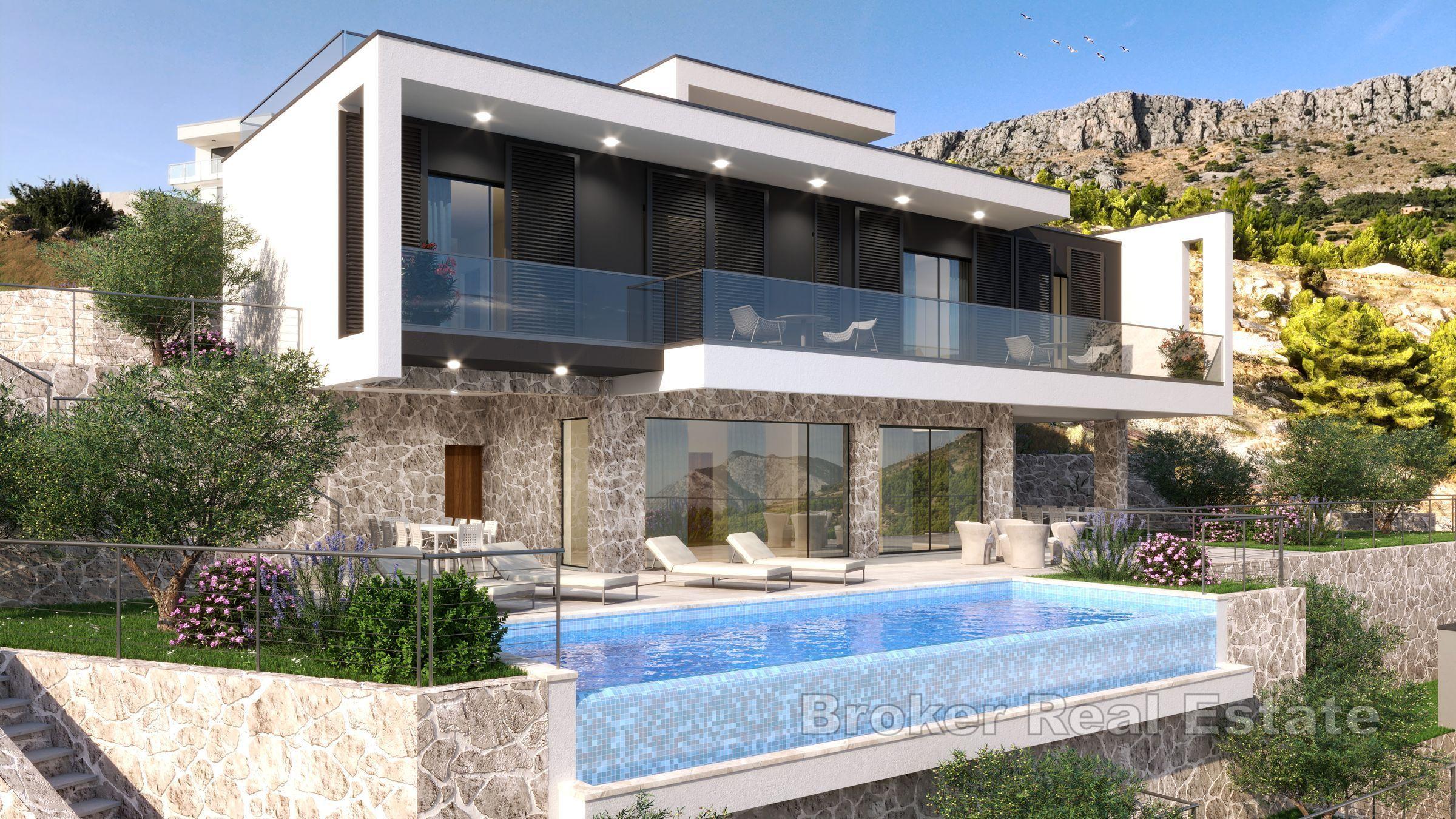 Villa moderne avec vue mer