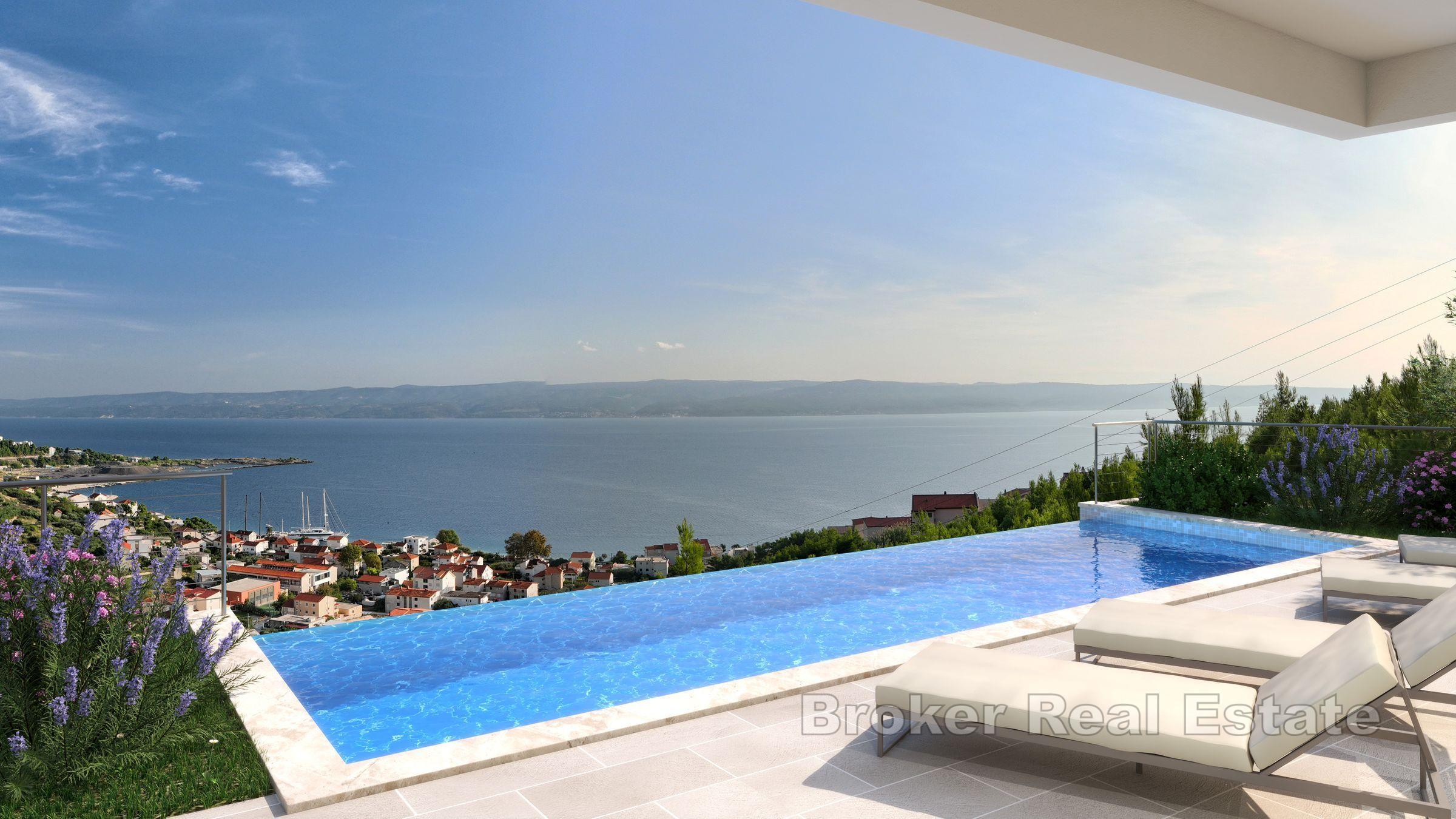 Villa moderne avec vue mer