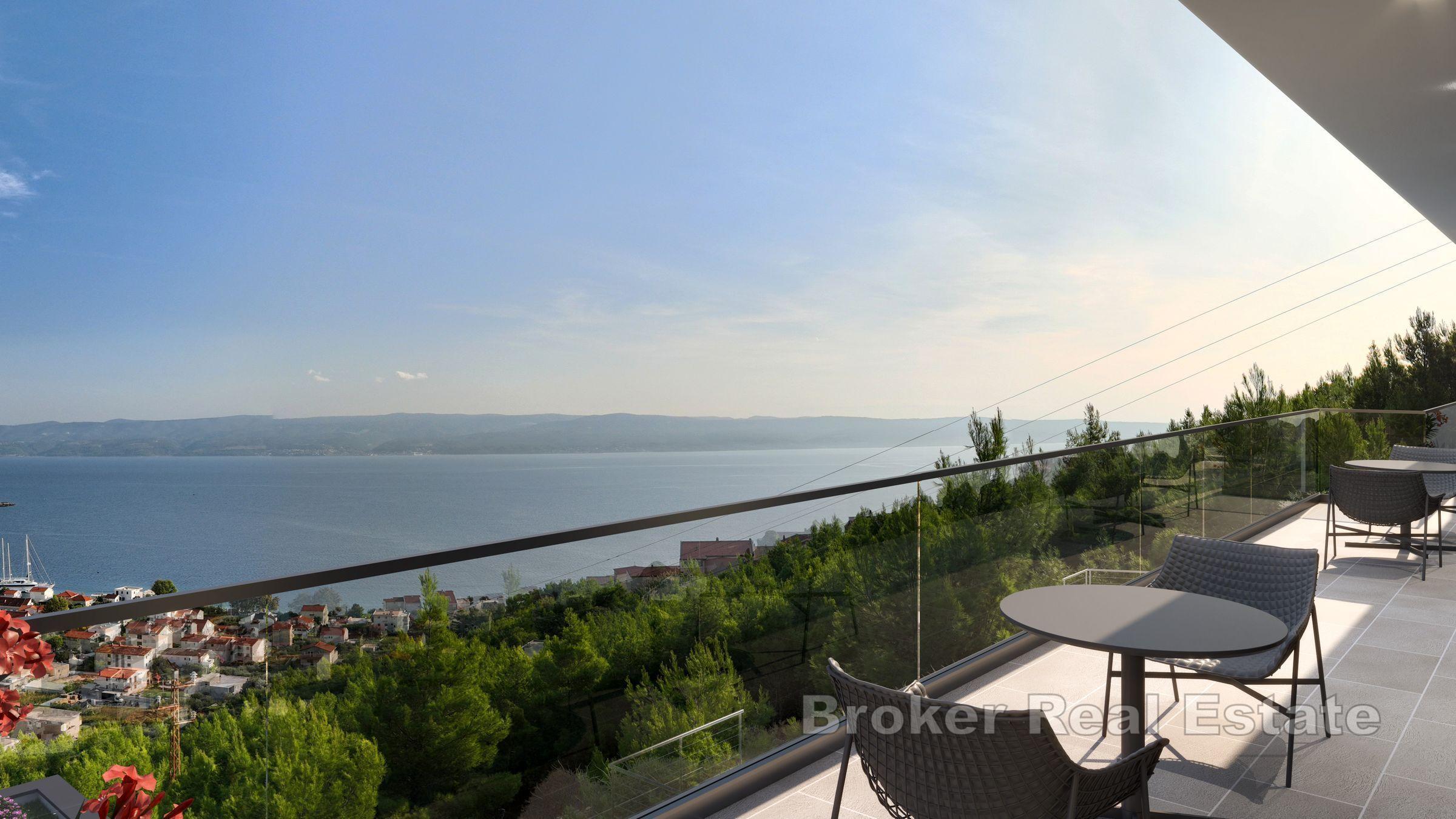 Villa moderne avec vue mer