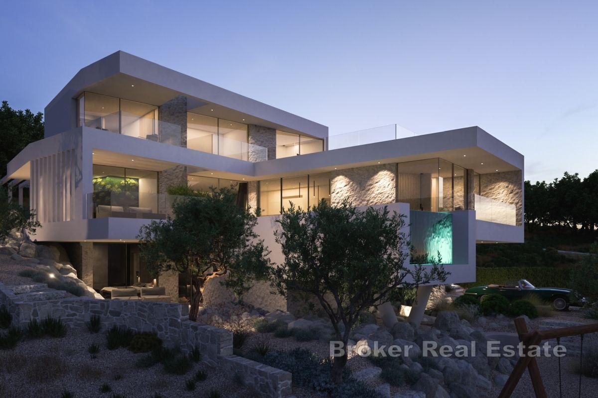 Pozemek s projektem na výstavbu vily s výhledem na moře