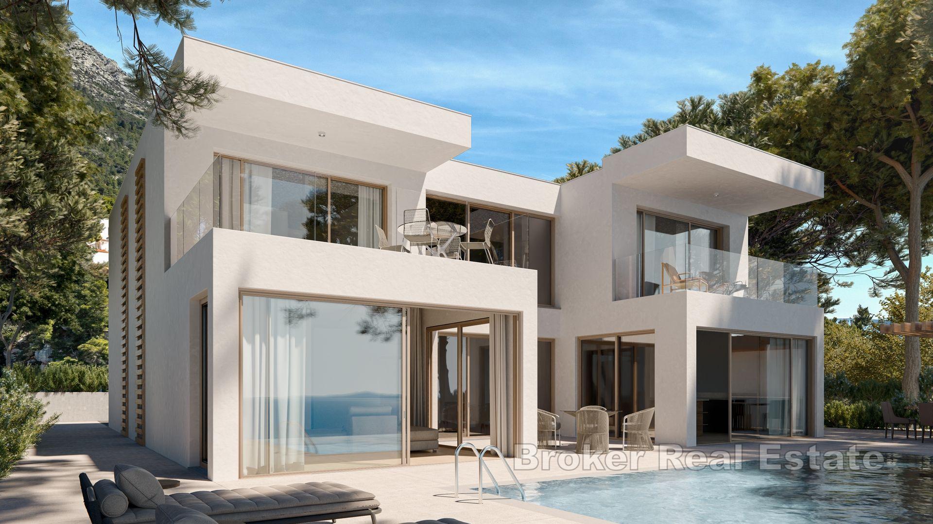 Villa im Bau in erster Reihe zum Meer