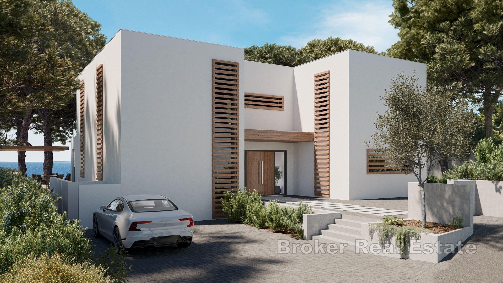 Villa im Bau in erster Reihe zum Meer