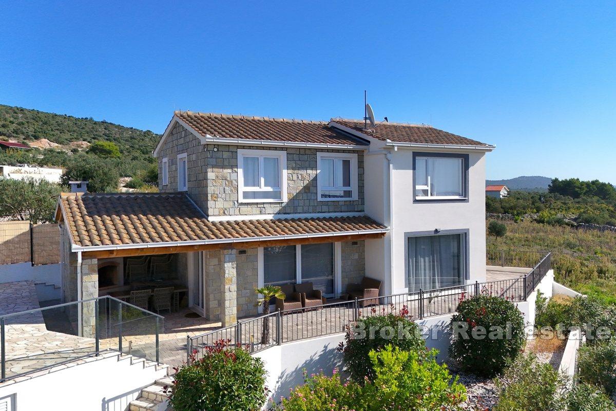 A beautiful house in an elevated position with a mesmerizing view