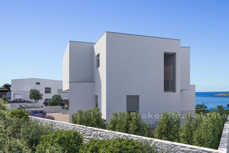 Villa with swimming pool under construction