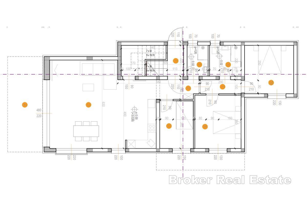 Appartement de trois chambres dans un immeuble neuf