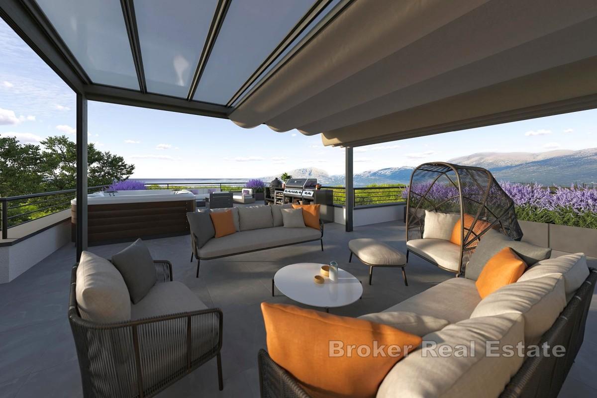 Penthouse avec terrasse sur le toit et vue magnifique