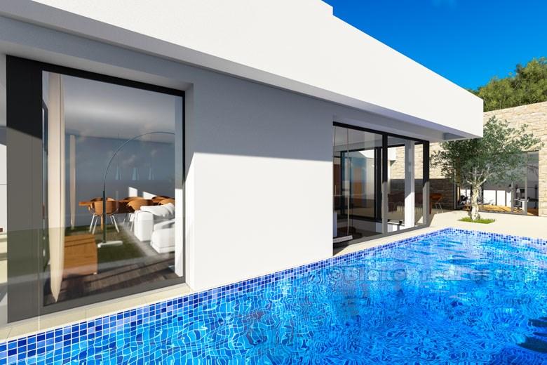 Ny modern villa med pool och fantastisk utsikt