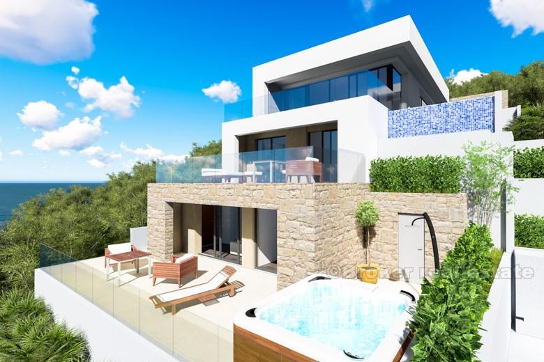 Ny modern villa med pool och fantastisk utsikt