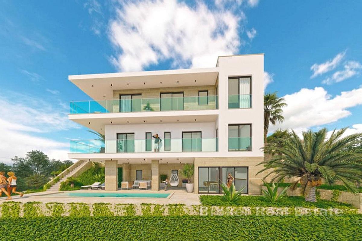 Građevinsko zemljište s projektom i panoramskim pogledom na more