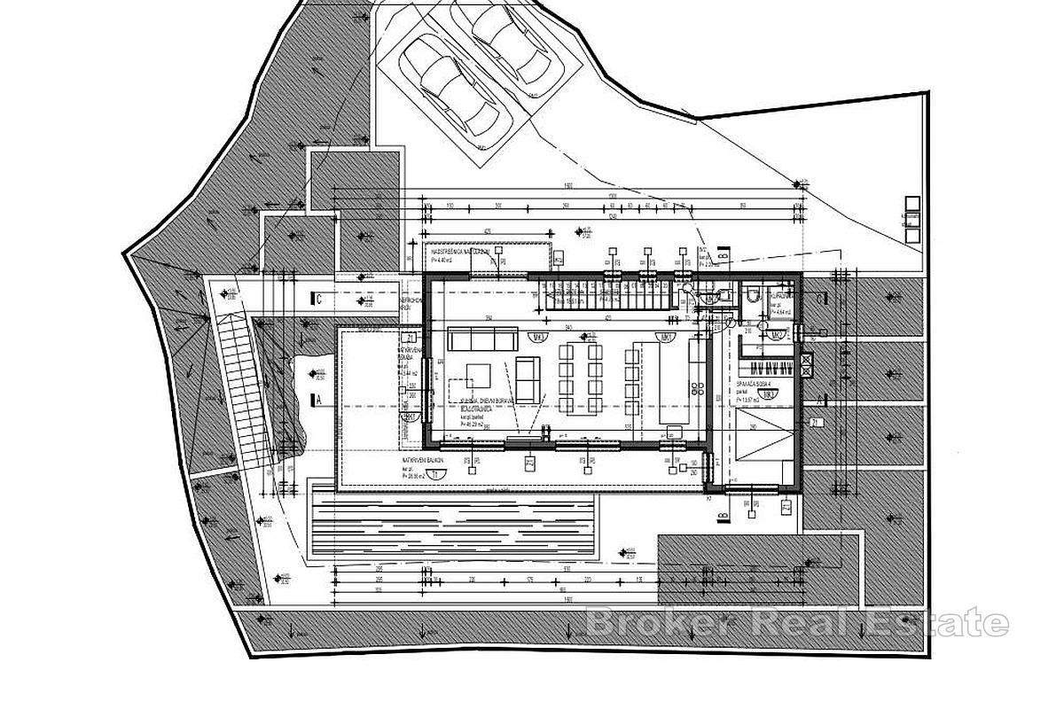 Građevinsko zemljište s projektom i panoramskim pogledom na more