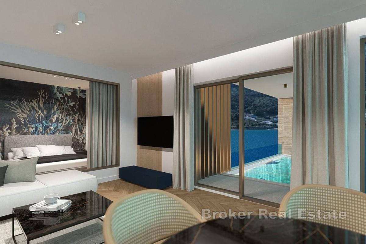 Appartamento di lusso con piscina vista mare