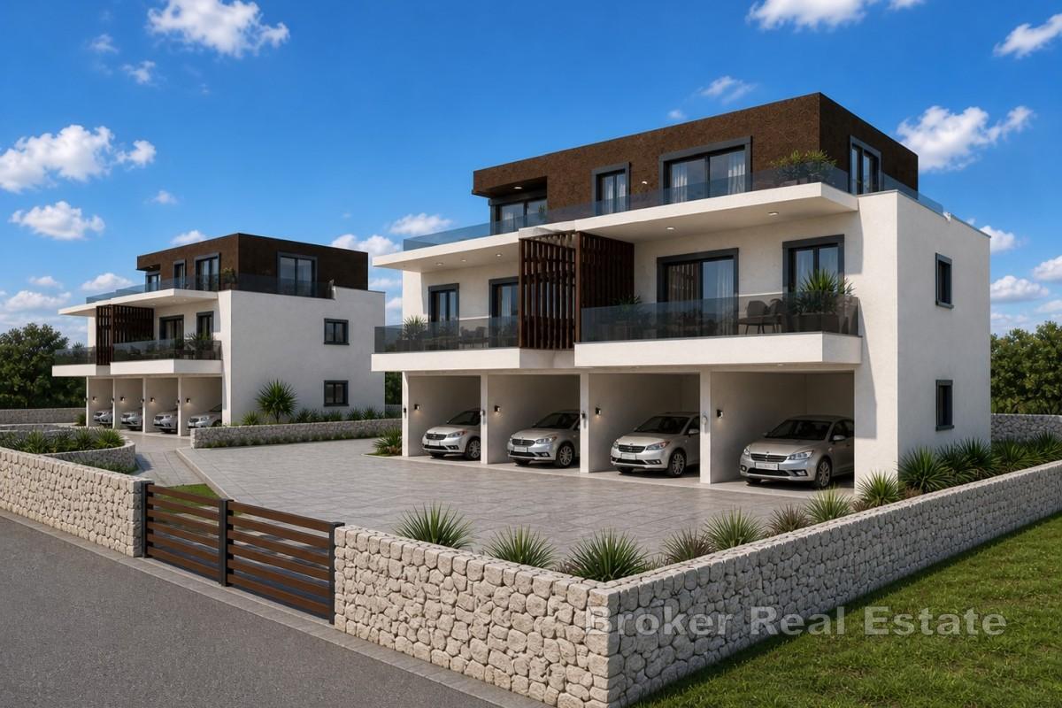Appartement moderne de deux chambres avec jardin