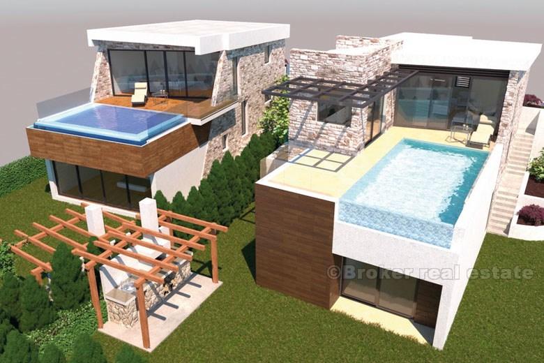 Modern villa with swimming pool and sea view for sale