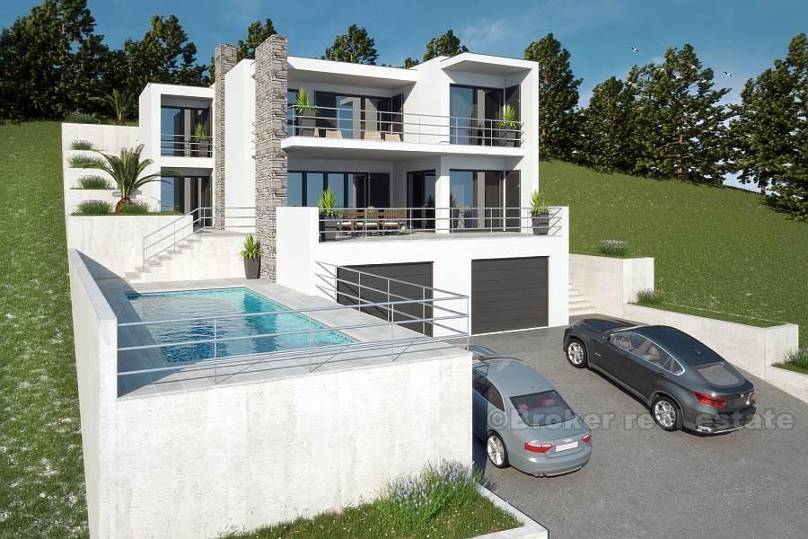 Villa neuve au premier rang à la mer