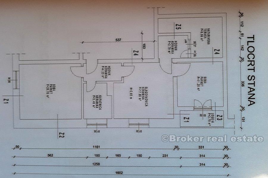 Bacvice, appartement de deux chambres à vendre