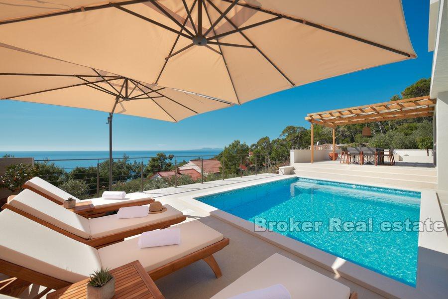 Villa with swimming pool and sea view