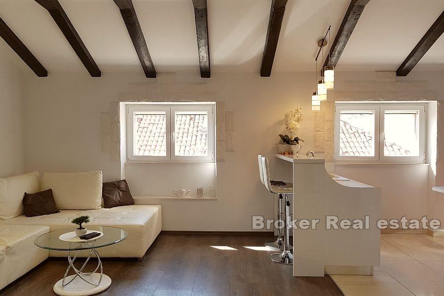 Comfortable attic apartment with a view of the city