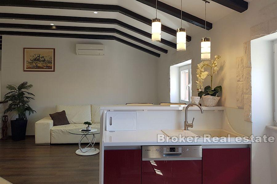 Comfortable attic apartment with a view of the city