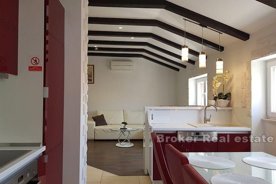 Comfortable attic apartment with a view of the city