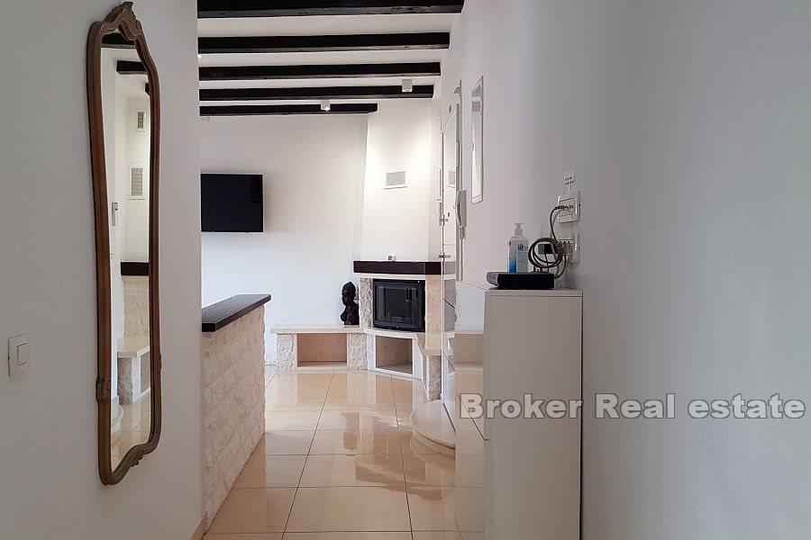 Comfortable attic apartment with a view of the city