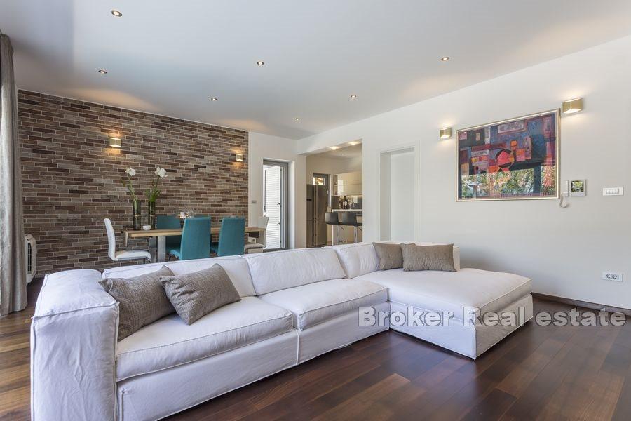 Newly built modern house with pool