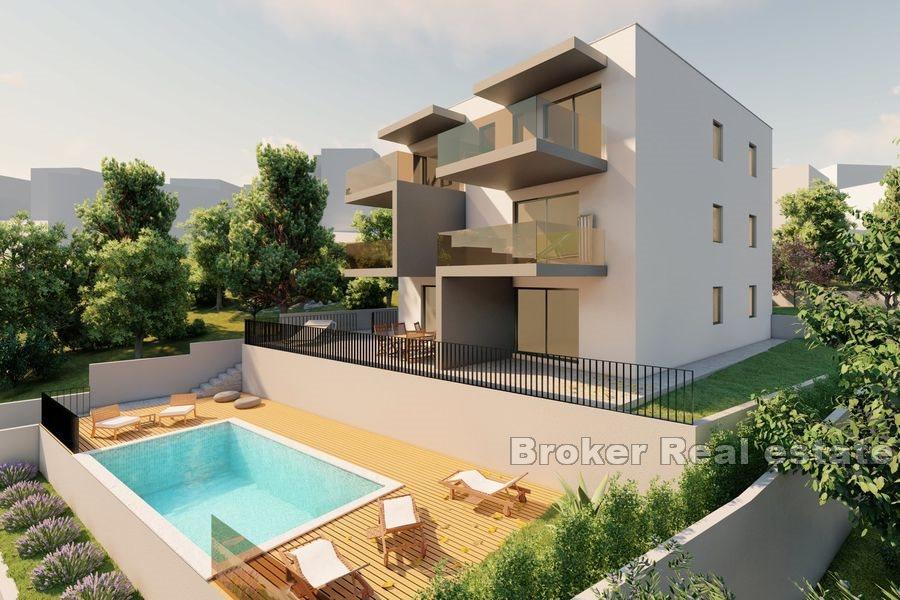 Luxury apartment building with sea view