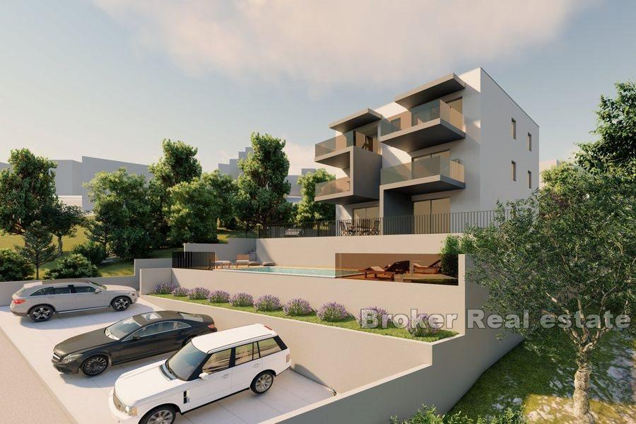 Luxury apartment building with sea view