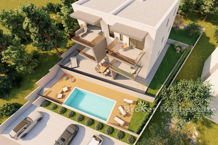 Luxury apartment building with sea view