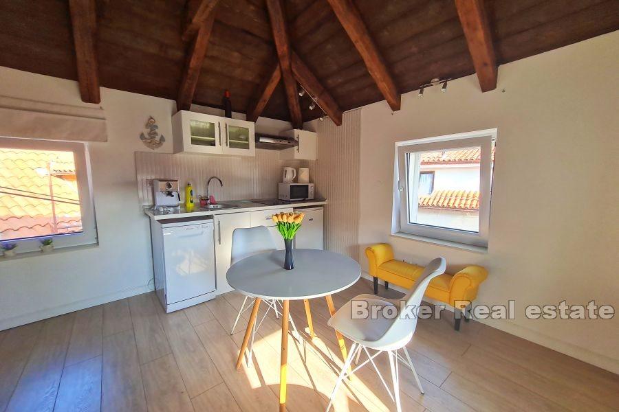Moderan studio apartman, pogled na more