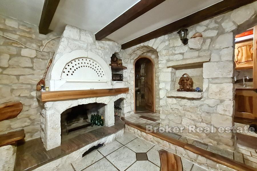 Indigenous Dalmatian house with sea view