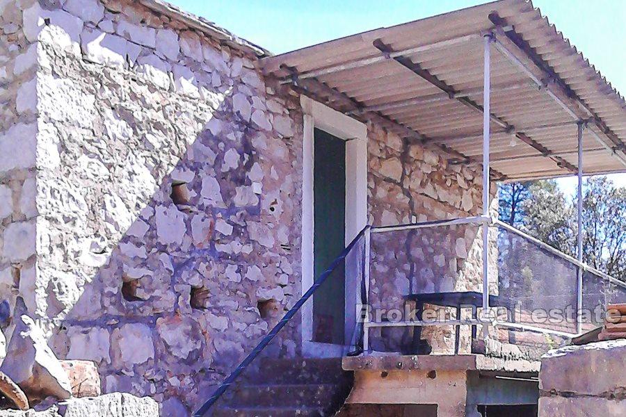 Detached old stone house