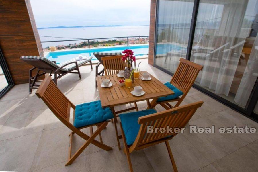 Modern villa with open sea view