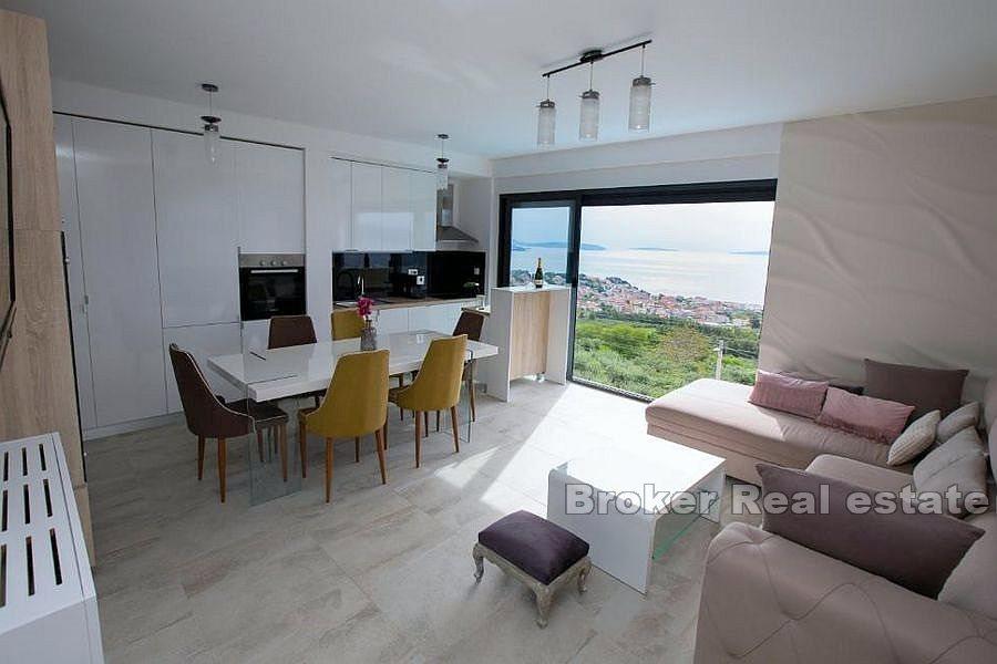 Modern villa with open sea view