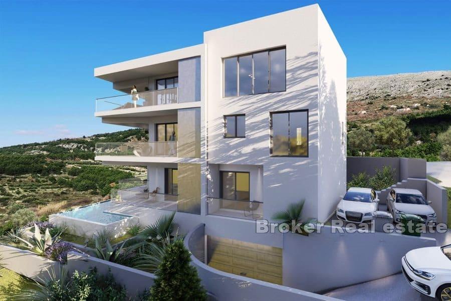 Villa in fase finale di costruzione con vista mare