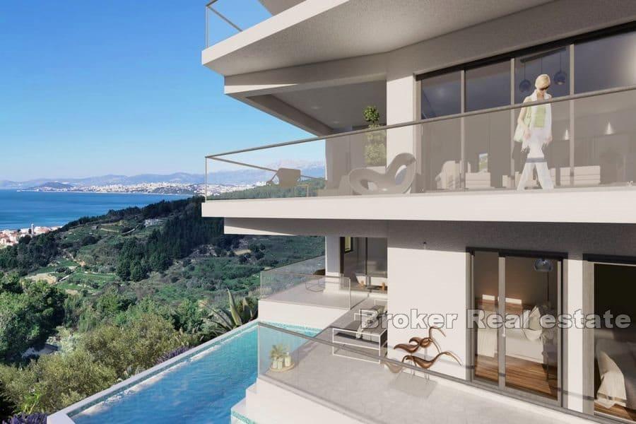 Villa in fase finale di costruzione con vista mare