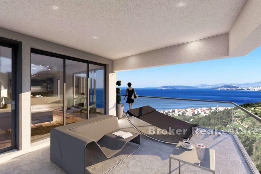 Villa in fase finale di costruzione con vista mare