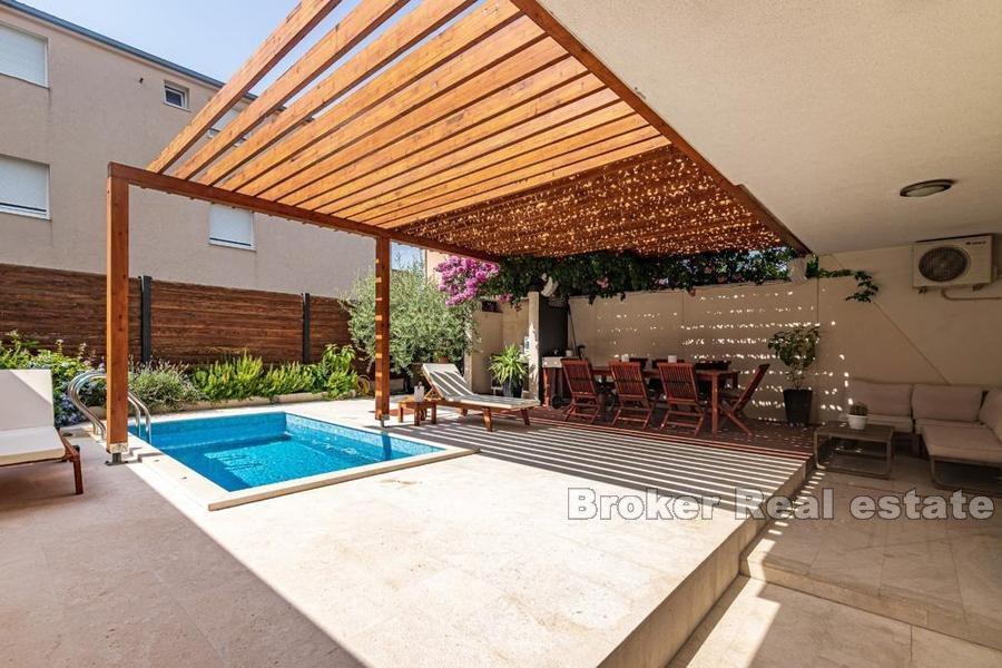 Modern two-bedroom apartment with pool