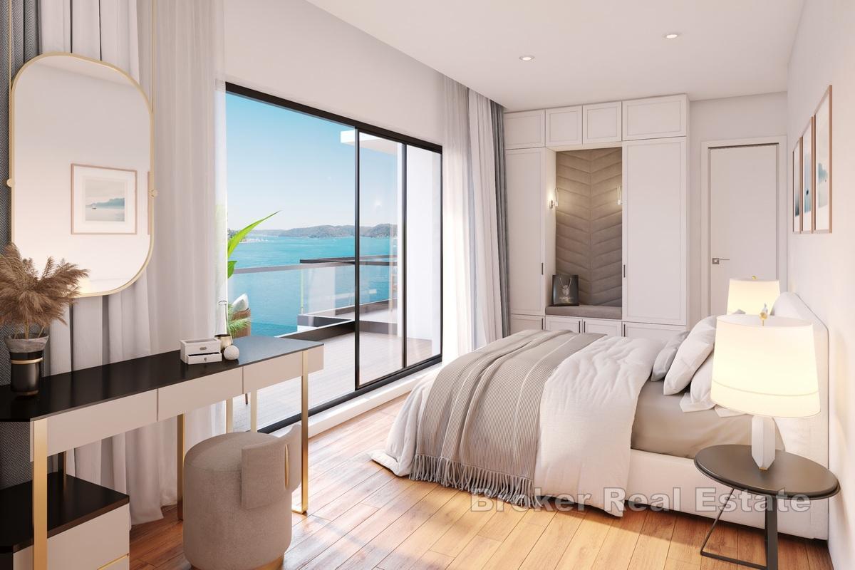 Villa en construction avec vue mer