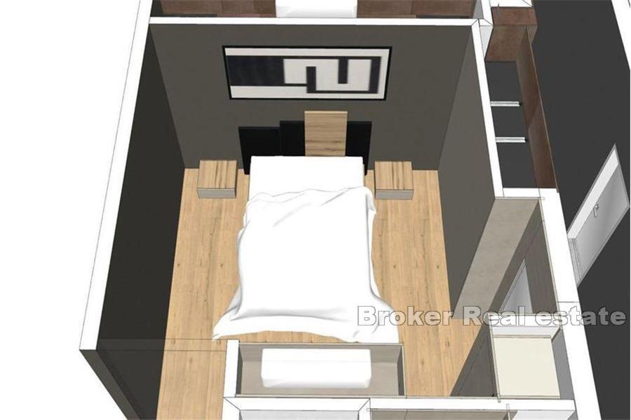 Nově postavený penthouse, první řada k moři