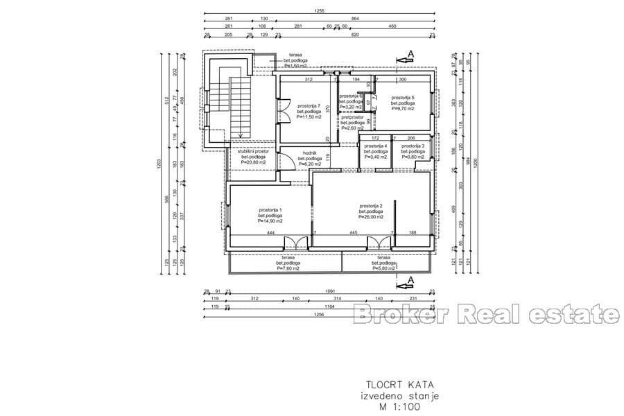 Unfertiges Haus mit Meerblick