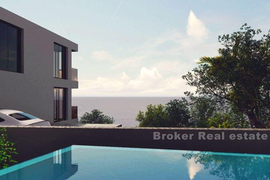 Villas avec piscine et vue mer