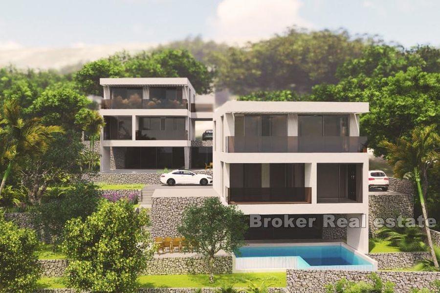 Villas avec piscine et vue mer
