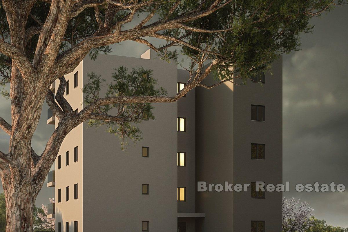 Top floor apartments in a new building