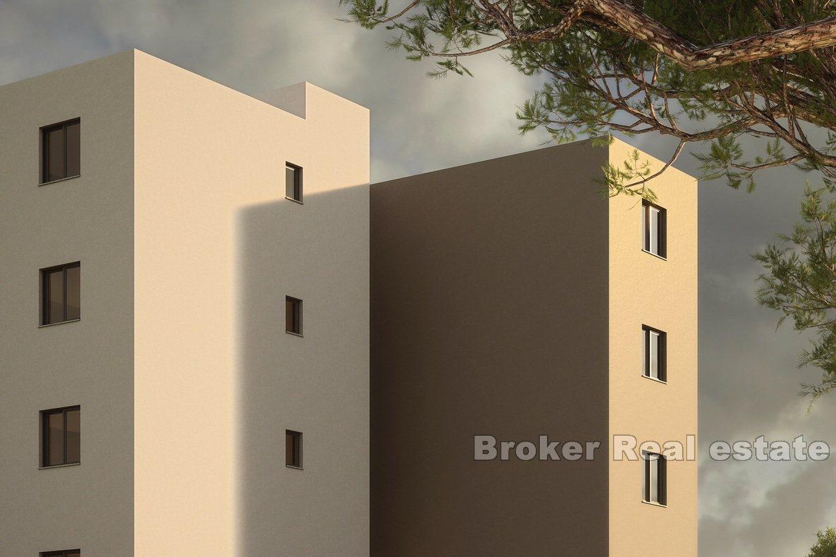 Top floor apartments in a new building