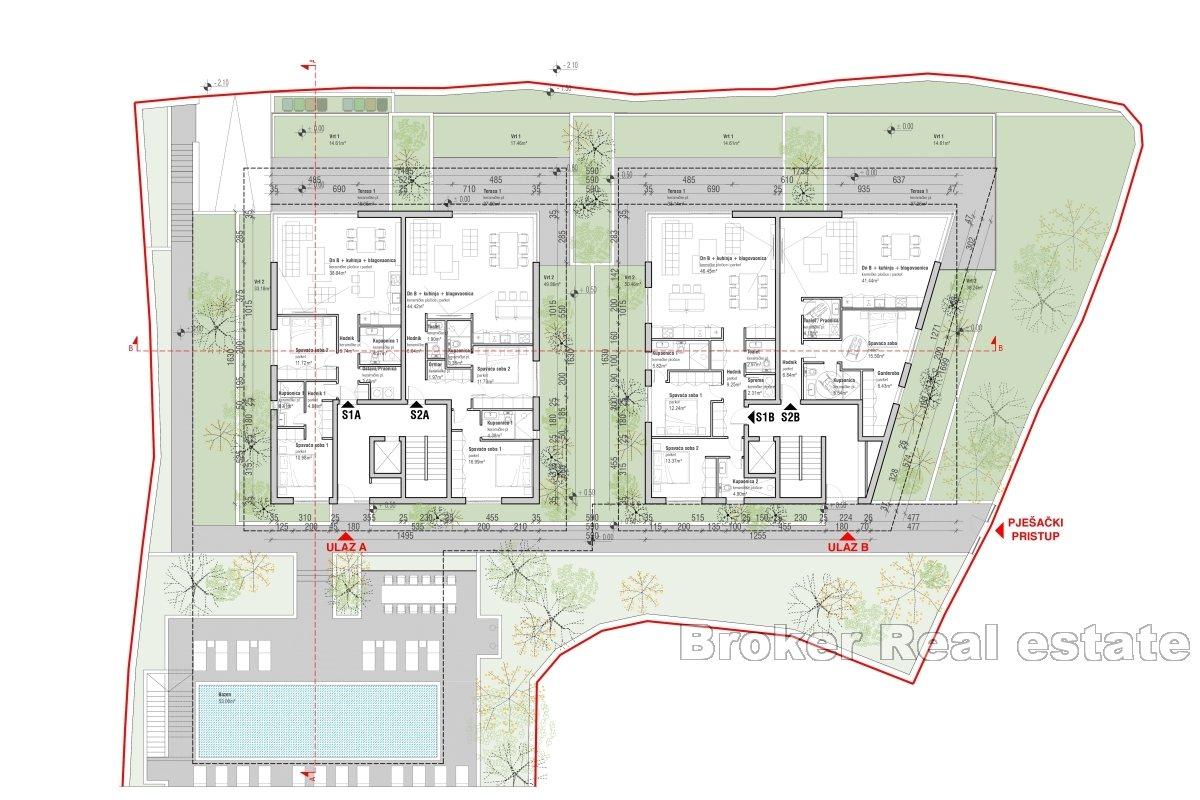 Appartements de luxe en première rangée de la mer