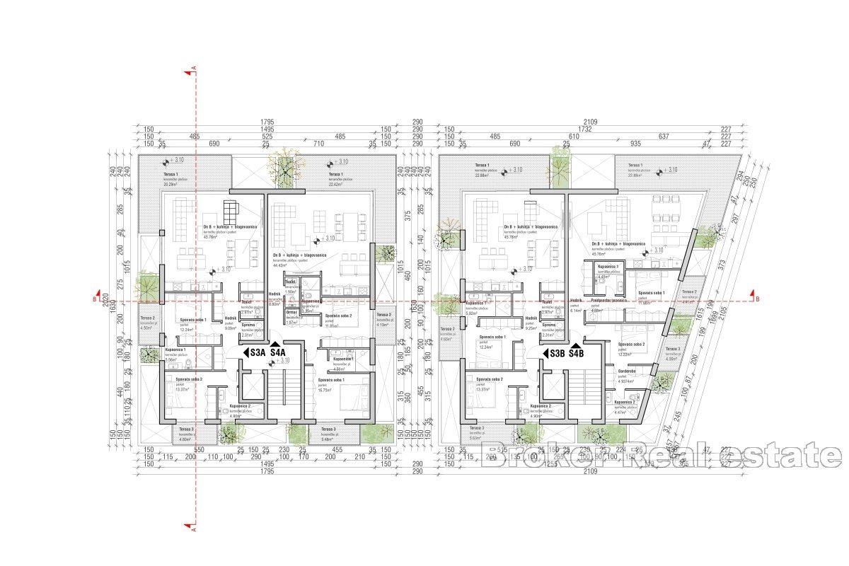 Appartements de luxe en première rangée de la mer