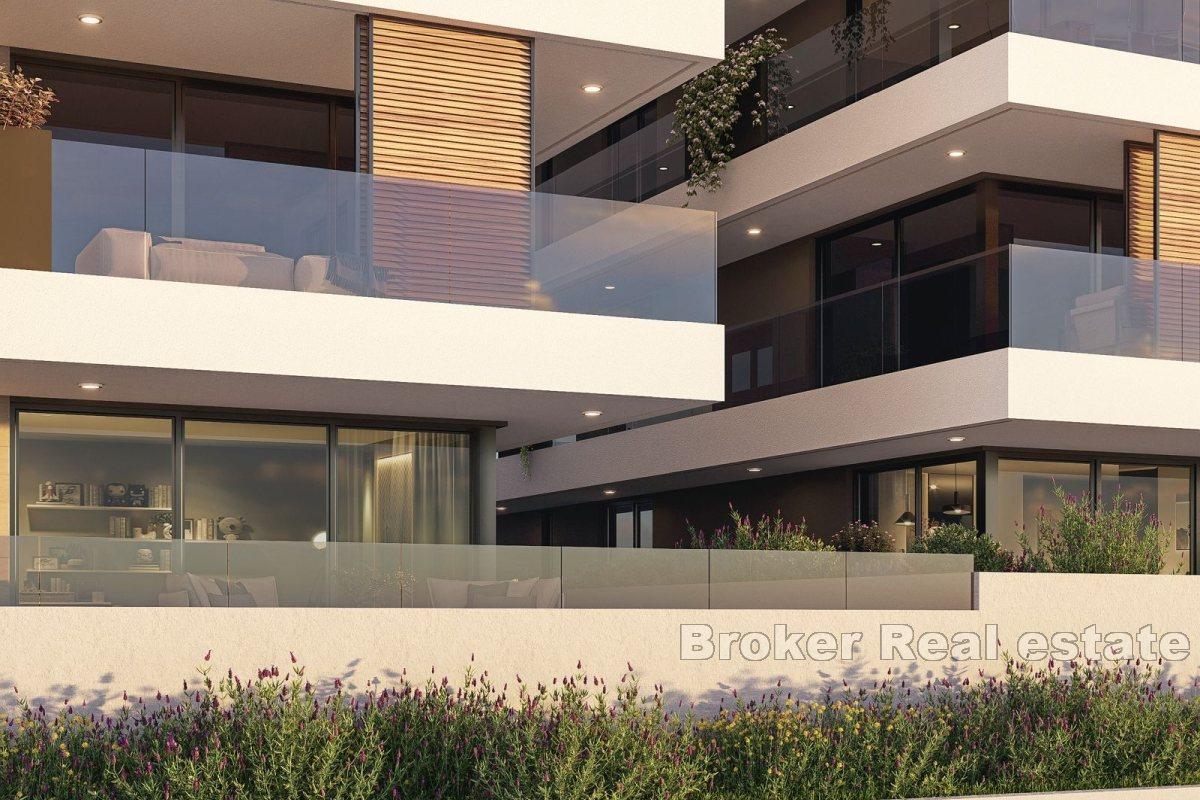 Modern apartments in the first row to the sea