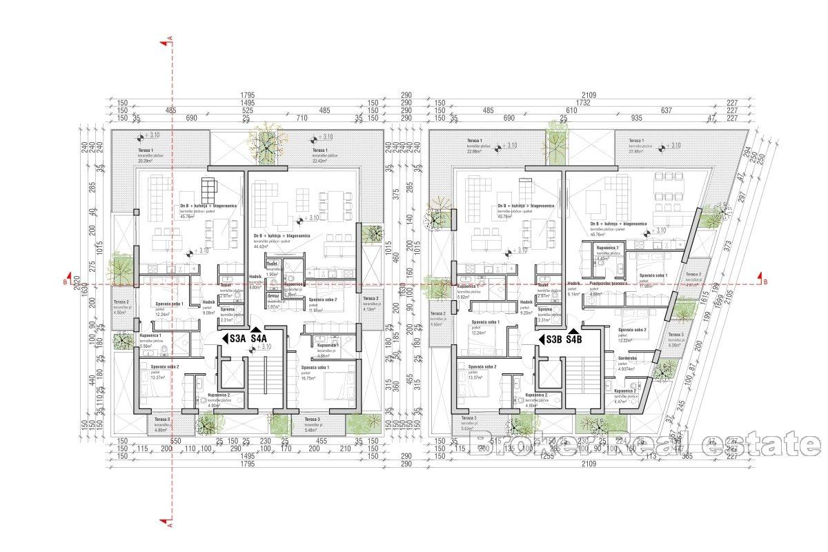 Moderní apartmány v první řadě k moři