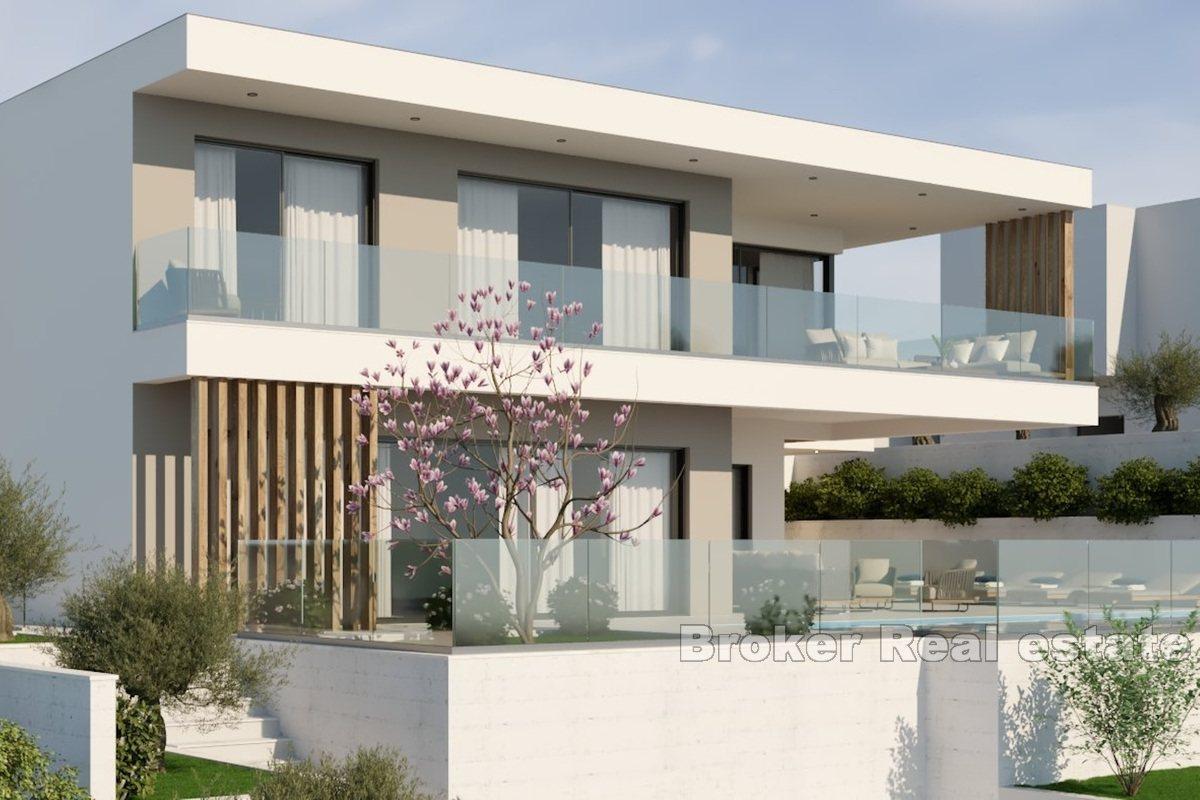 Moderne villa med havutsikt